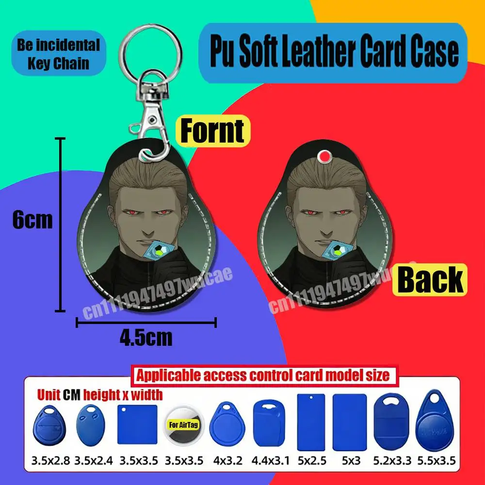 For AirTag Case Card Holder Sleeve ID Credit Bank Access Badge For Air Tag Case Shell For Albert Wesker Resident Evil