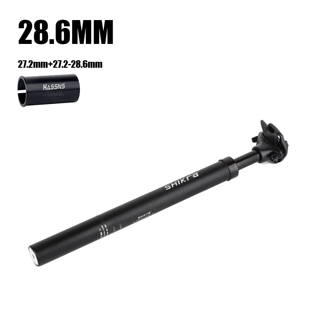 Quality New Practical Durable Seatpost Clip/dual Track Double Nail 27.2-33.9x400MM Aluminum Alloy Bicycle Black