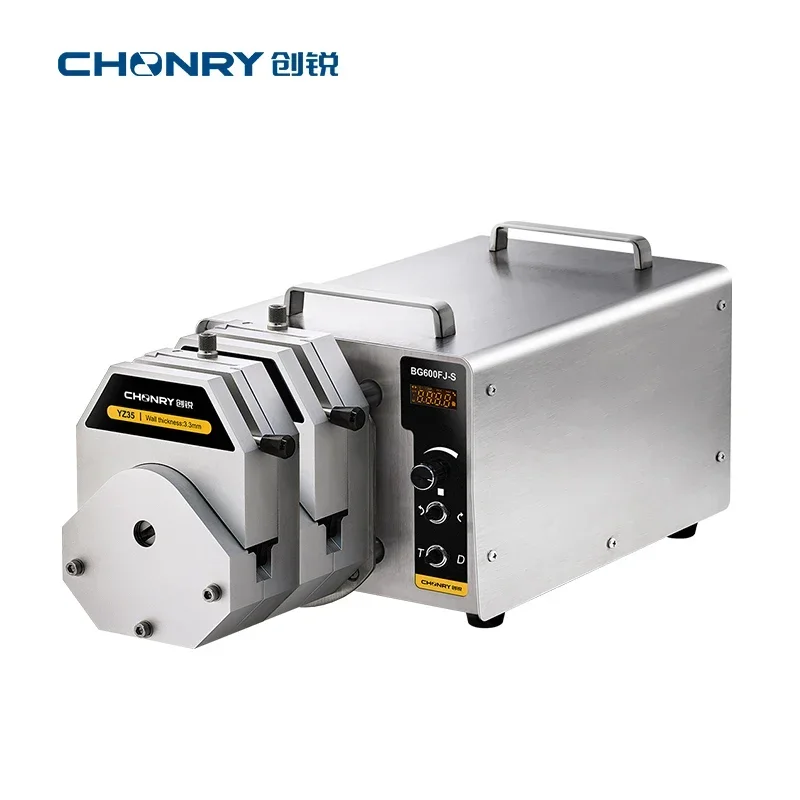 CHONRY BG600FJ-S laboratory infusion peristalt pump industrial price high flow 220V filling machine