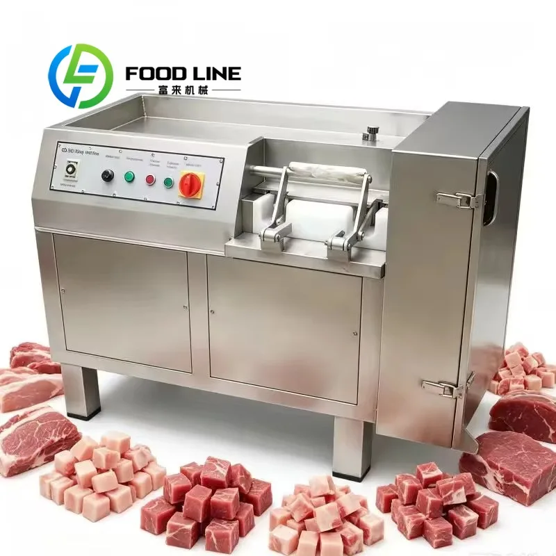 Frozen Meat Block Cutter Precision Frozen Meat Block Cutting Machine Durable Construction Quick Blade Change Delicatessen Price