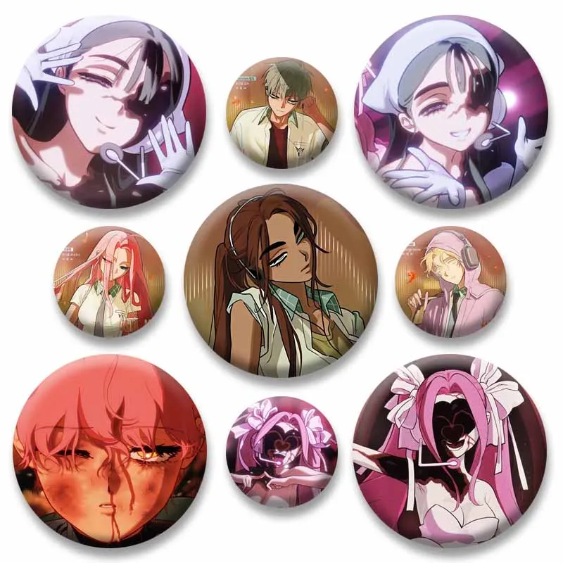 Cute Alien Stage Anime Brooches Ivan Till Sua Mizi Luka Hyuna Lapel Pins Cosplay Jewelry Badge Bag Hat Shoes Decor Friend Gifts