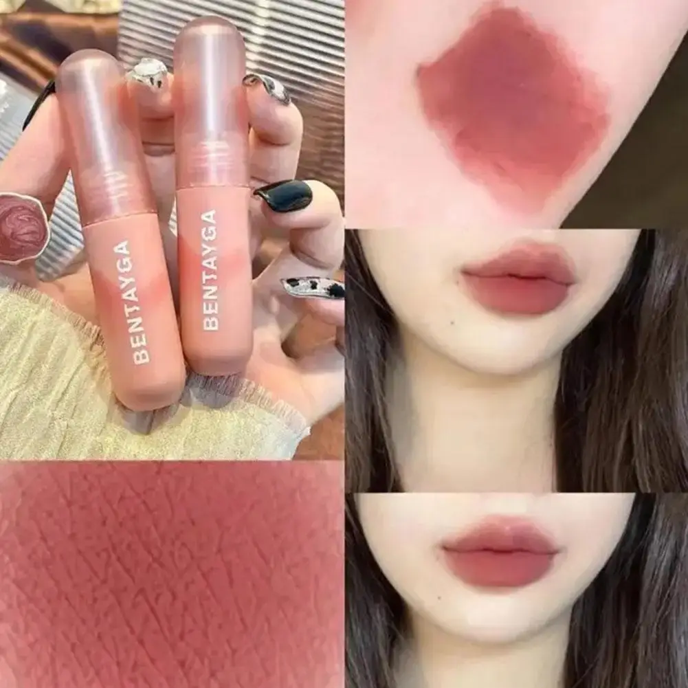 Lápiz labial de terciopelo mate, resistente al agua, no es fácil de perder, Color Nude, maquillaje labial de duración Natural para estudiantes, 1 unidad