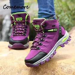 Comemore scarpe da trekking invernali impermeabili da donna scarpe da ginnastica antiscivolo alte scarpe da coppia per adulti Sport Casual 2023 stivali da donna da uomo 46