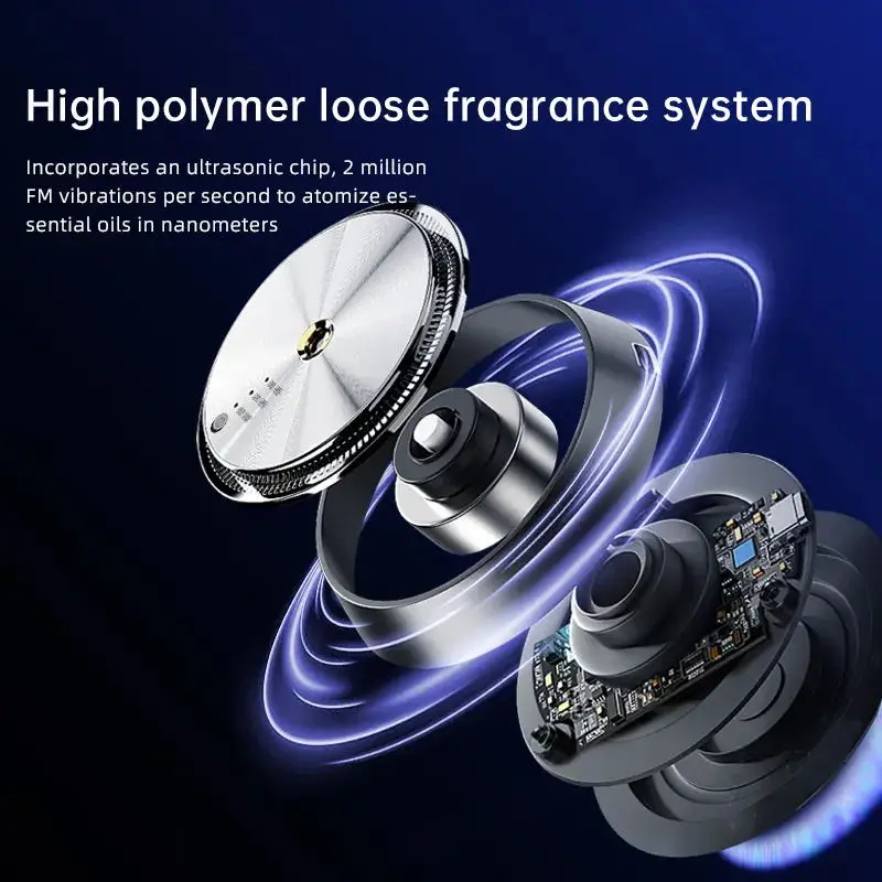 2025 Smart Waterless Electric Defusers Essential Oil Portable Usb Mini Car Aroma Diffuser for Cars Humidifier Car Aroma Diffuser