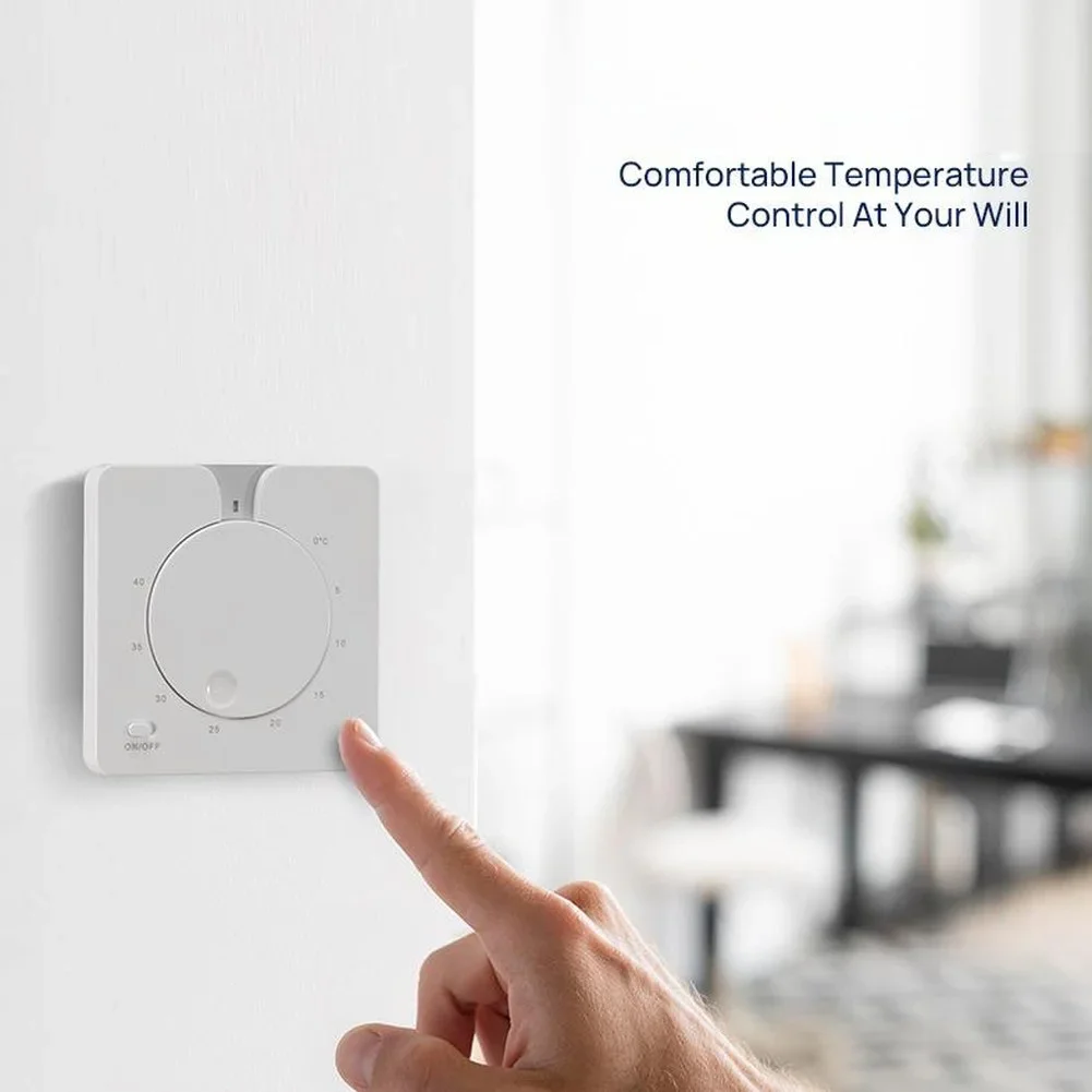 16A Mechanical Heating Temperature Control Thermostat  With Rotary Knob For Electric Or Water Underfloor Heating Energy-Saving