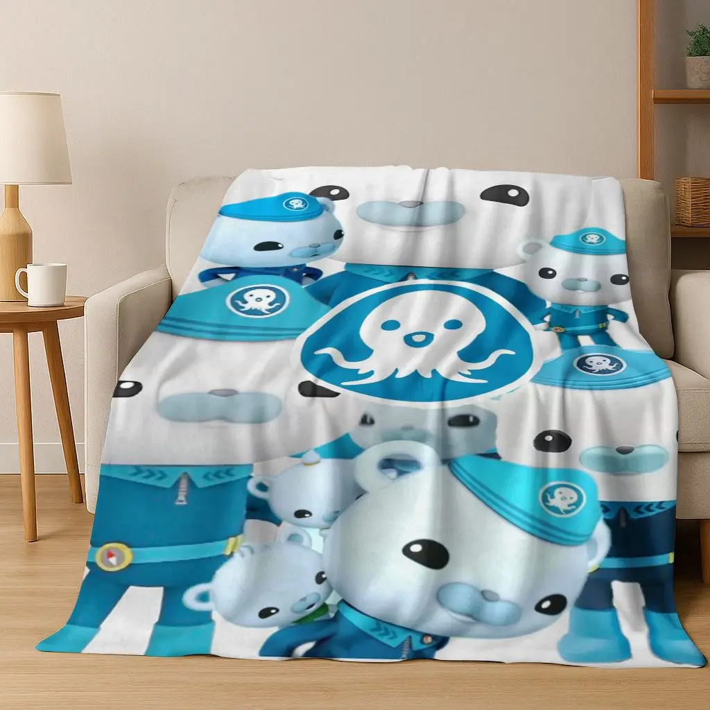 

26 Style Octonauts Barnacles Cartoon Flannel Blanket,Warm and Cozy Soft Throw Blanket for Home Bedroom Bed Sofa Cover Kids Gift