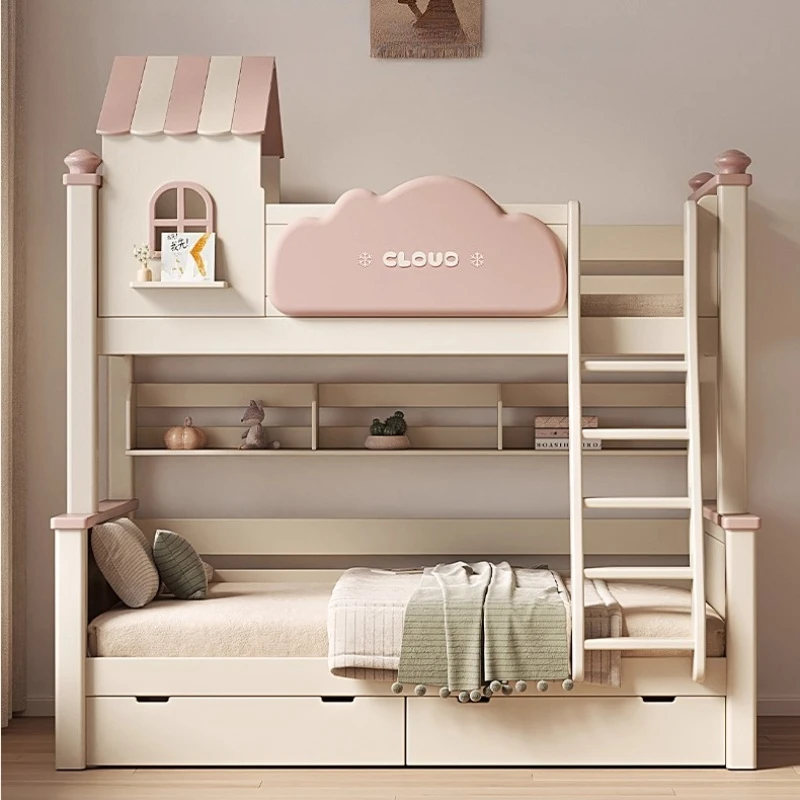 

Bedroom Furniture 120x200 135x200 150x200 160x200 cm Home Pink bunk bed 2 people Double beds with mattress bedroom beds loft bed