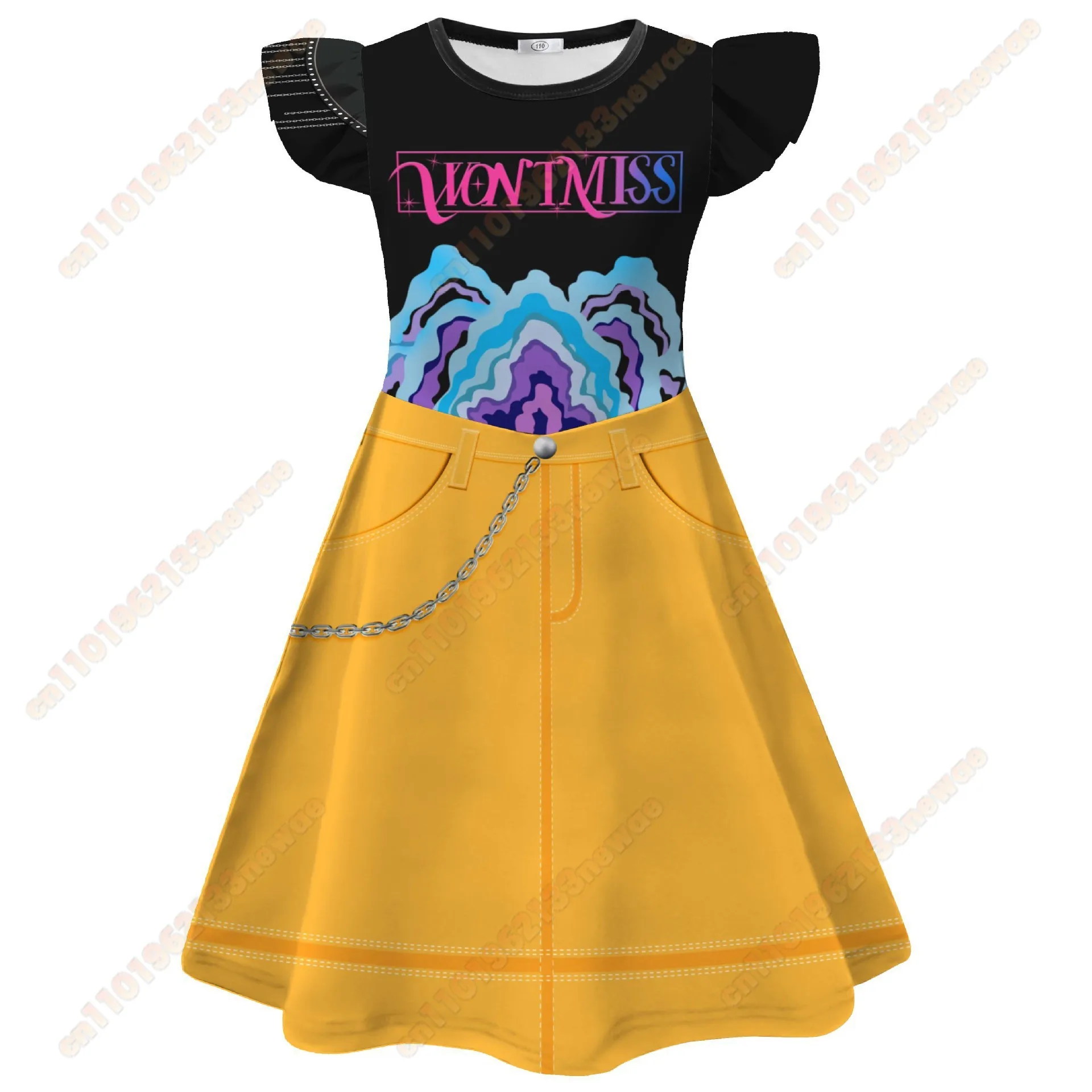 Girl Rumi Zoey Mira Kids TUTU Dress KPop Demon Hunters Cosplay Costume Stage Performance Cloth Halloween Carnival Cosplay Suit