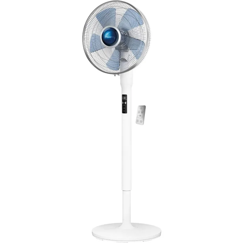 

Pedestal Fan, Turbo Silence Standing Floor Fan with Remote, 53 Inches, Ultra Quiet Fan for Bedroom, Oscillating, Portable