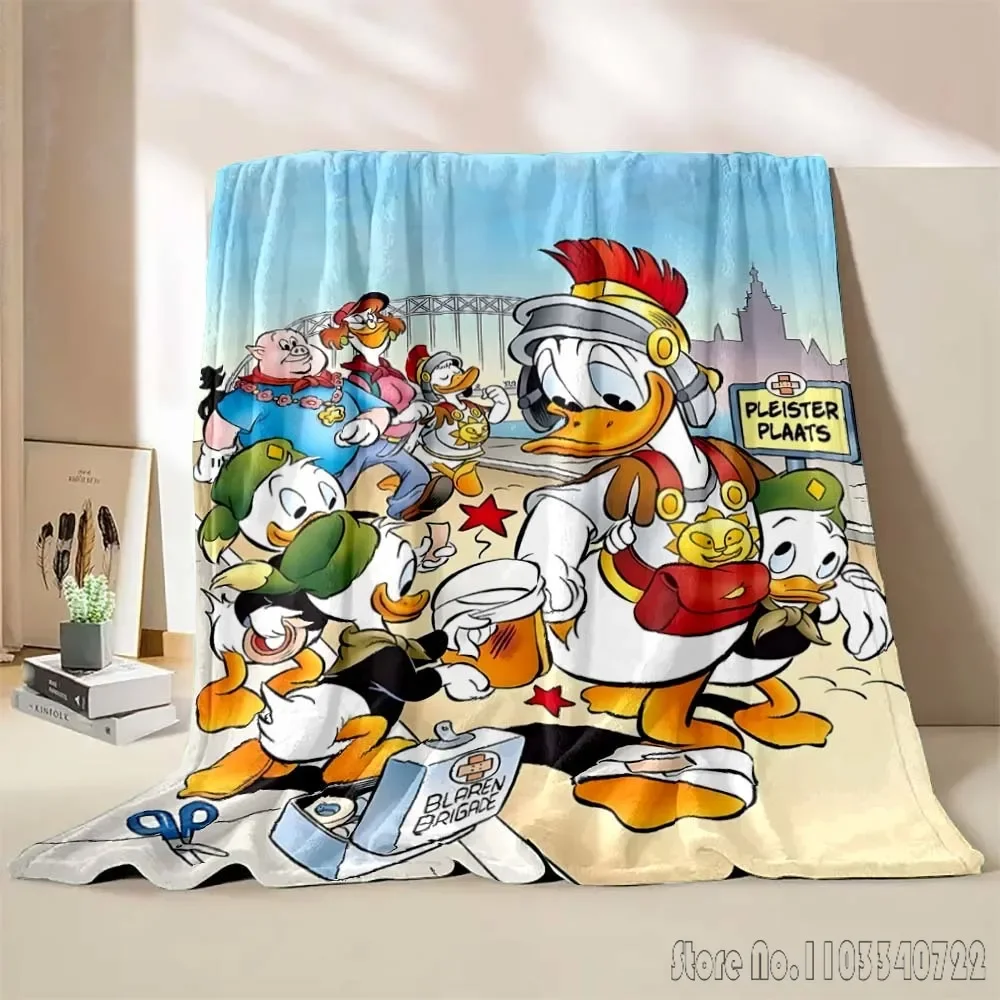 Disney Donald Duck Blanket Cartoon Soft Fluffy Throw Children Adult Plush Quilt Girl Kid Throw Summer Blanket for Sofa Bed Gift