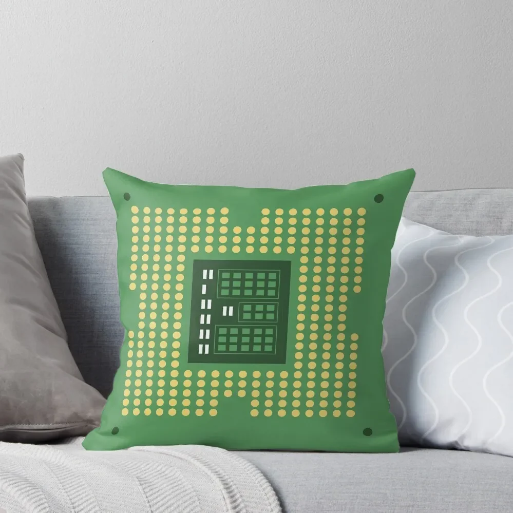 

CPU Processor - Computer Chip Throw Pillow Decorative pillowcase Luxury Cushion Cover pillow pillowcase