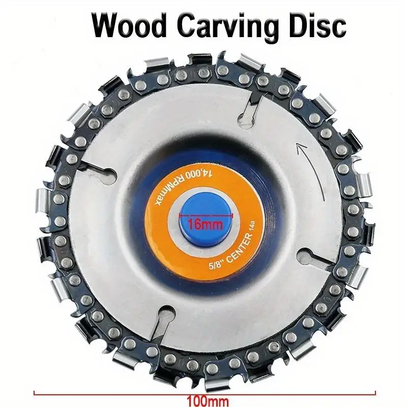 

4-дюймовый абразивный диск и цепь с 22 зубьями для угловых шлифовальных машин 100/115 мм