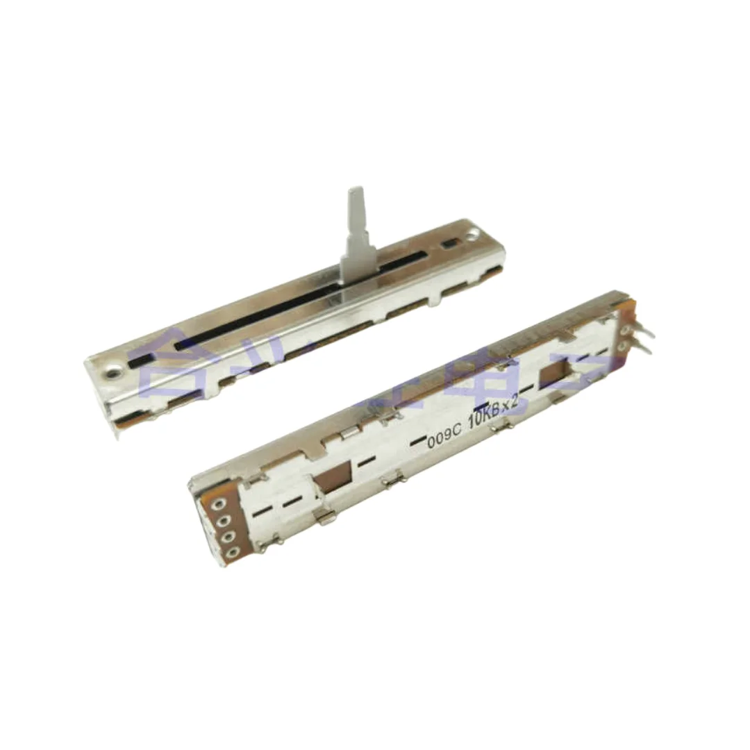 2pcs/Japan Slide Potentiometer Pioneer DJM600 Horizontal Fader Push Rod Mixer Potentiometer Double B10K