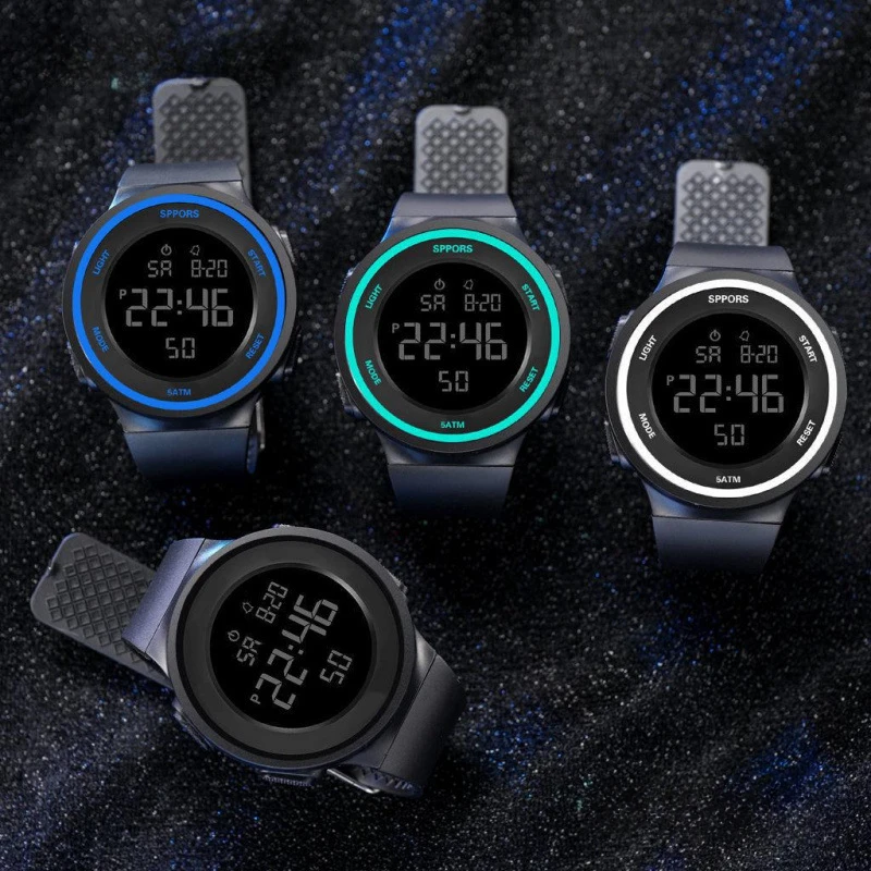남성용 방수 LED 시계, 야외 스포츠, 디지털 LED 쿼츠 알람, 남성용 손목 시계, 패션 전자 시계, Relogio 신제품