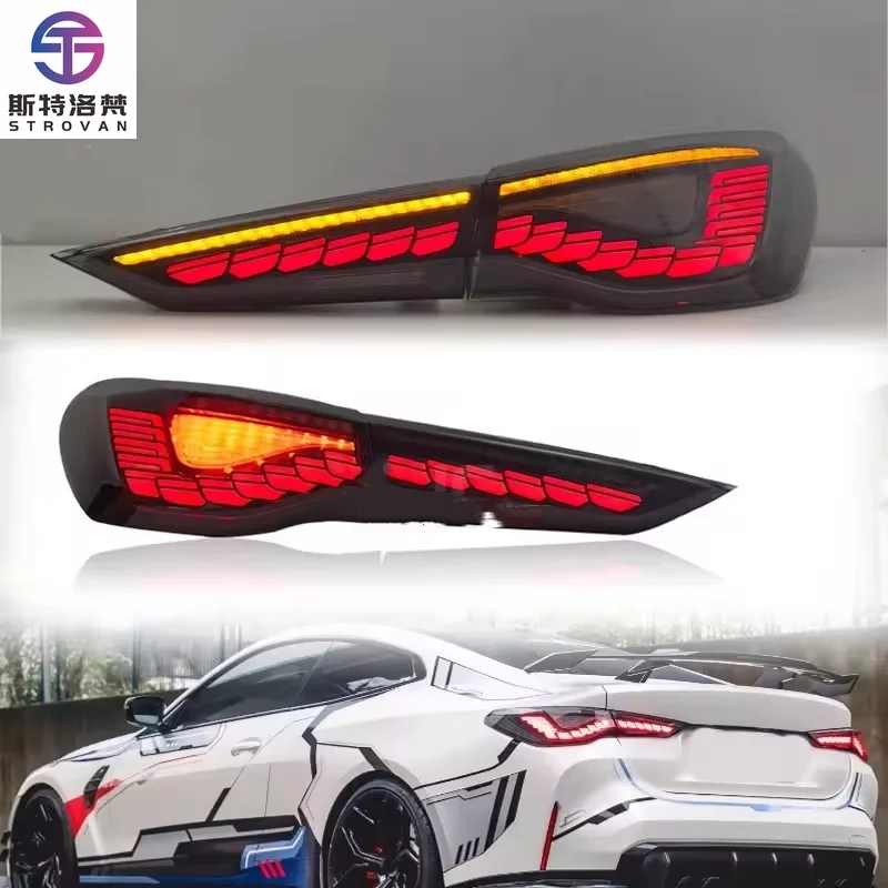 

STLF CLRAK Car Lights for G22 LED Tail Lamp 2021-2023 G23 Tail Light G82 G26 425i 430i Rear Trunk Stop Brake Dynamic S
