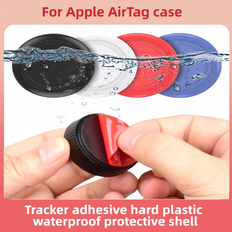 

For Apple AirTag Case: Waterproof Hard Plastic Adhesive Cover - Anti-Lost Tracker Protector For Easy Attachment