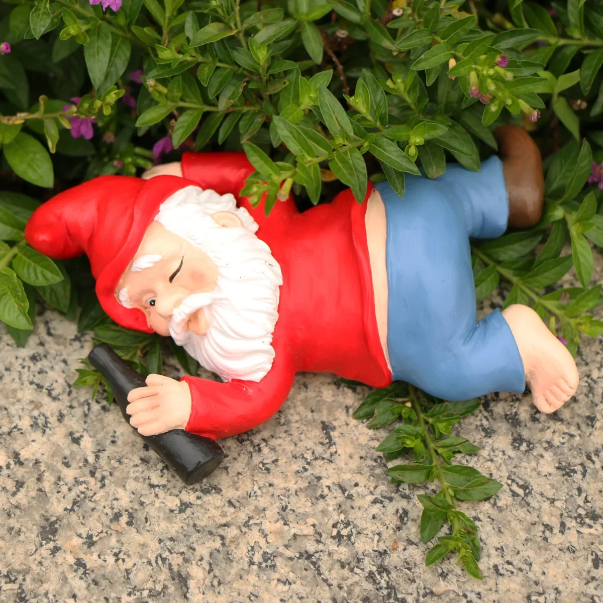 

1 Piece Whimsical Drunken Dwarf Garden Gnomes -ArtDeco, No-Power Fairy-Themed Outdoor Statues, Perfect forYard Celebrations & De