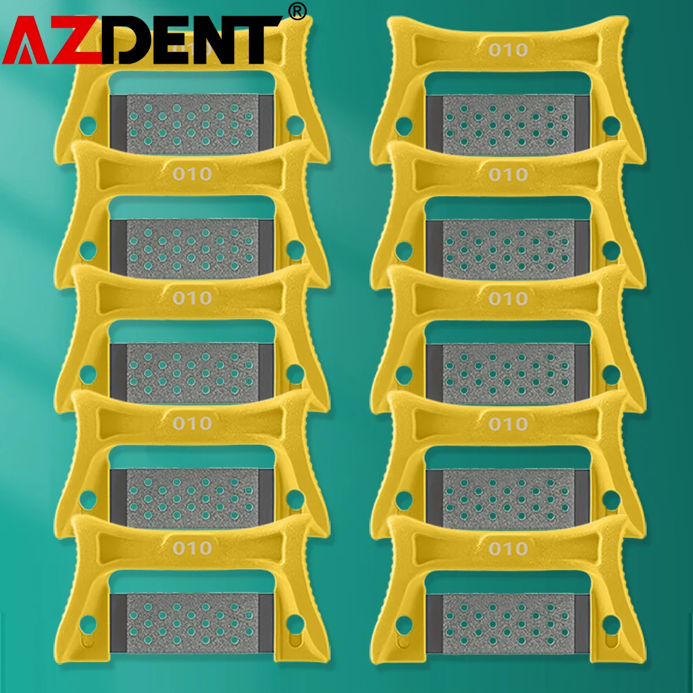 

10Pcs Azdent Dental Orthodontic Interproxima Reduction Strips Kit Stainless Steel Polishing Strip Reusable Autoclavable Lab Tool