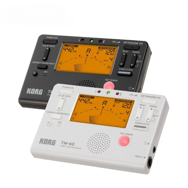 TM60C Tuner Metronome Wind/ Guitar/ Ukulele/ Saxophone/ Violin/ Flute Tuner Universal Metronome