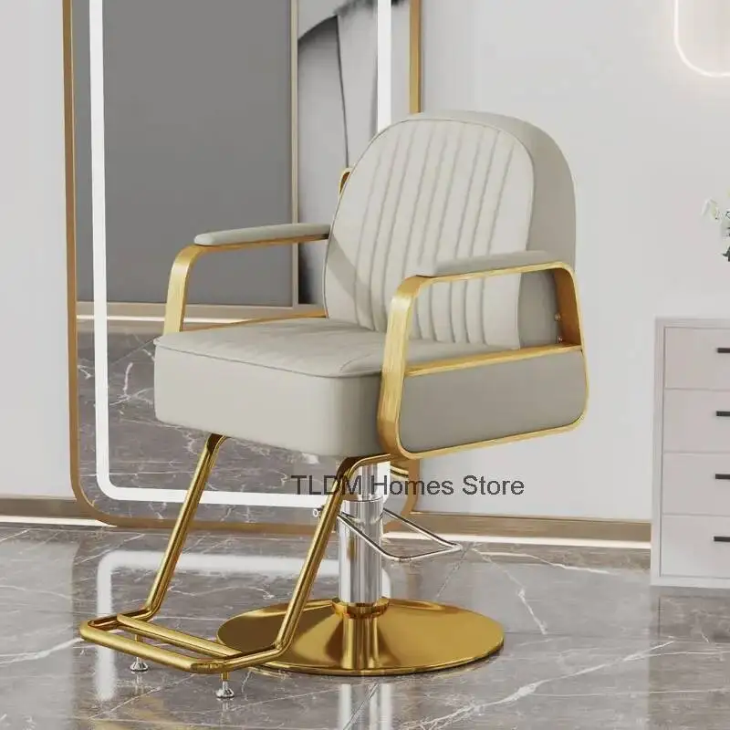 Sillas de Barbería para Salón de Belleza, Sillas Giratorias para Estilistas, Sillas de Barbería con Ruedas para Tratamientos Faciales, Silla de Barbero Moderna