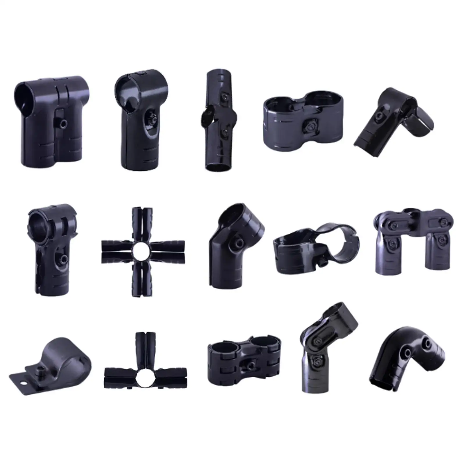 High Strength Pipe Connector Clamp Steel Tube Frame Adapter for Retail Store Partition Wall