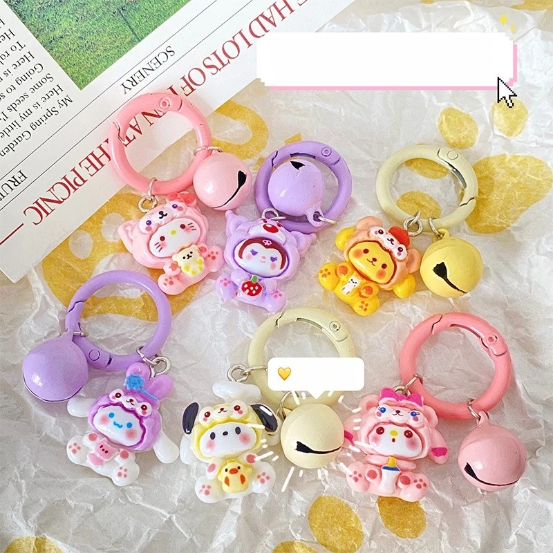 Il nuovo ciondolo portachiavi Kulomi di Miniso, simpatico ciondolo per zainetto da studentessa, regalo per il migliore amico, cerchio ornamentale dei cartoni animati