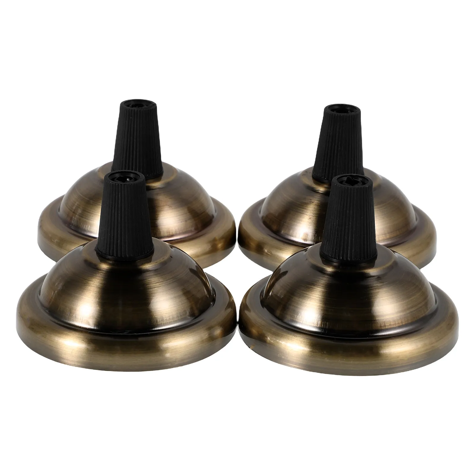 

4Pcs Vintage Pendant Light Canopy Round Metal Lamp Base Plate Ceiling Light Fixture Cover for Home Office Cafe Decor Lighting