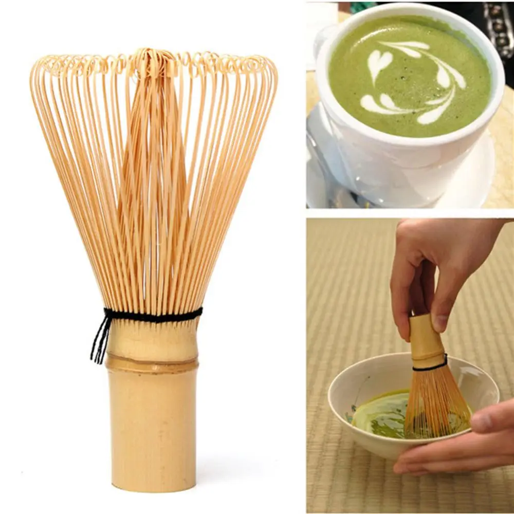 80 Fringe DIY Matcha japoński zestaw do herbaty bambusowe akcesoria kuchenne pędzel bambusowy Matcha narzędzia Matcha trzepaczka w proszku