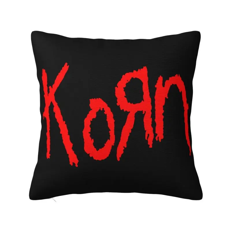 

Custom Korns Rock Roll Cushion Cover Sofa Living Room Heavy Metal Music Square Throw Pillow Cover