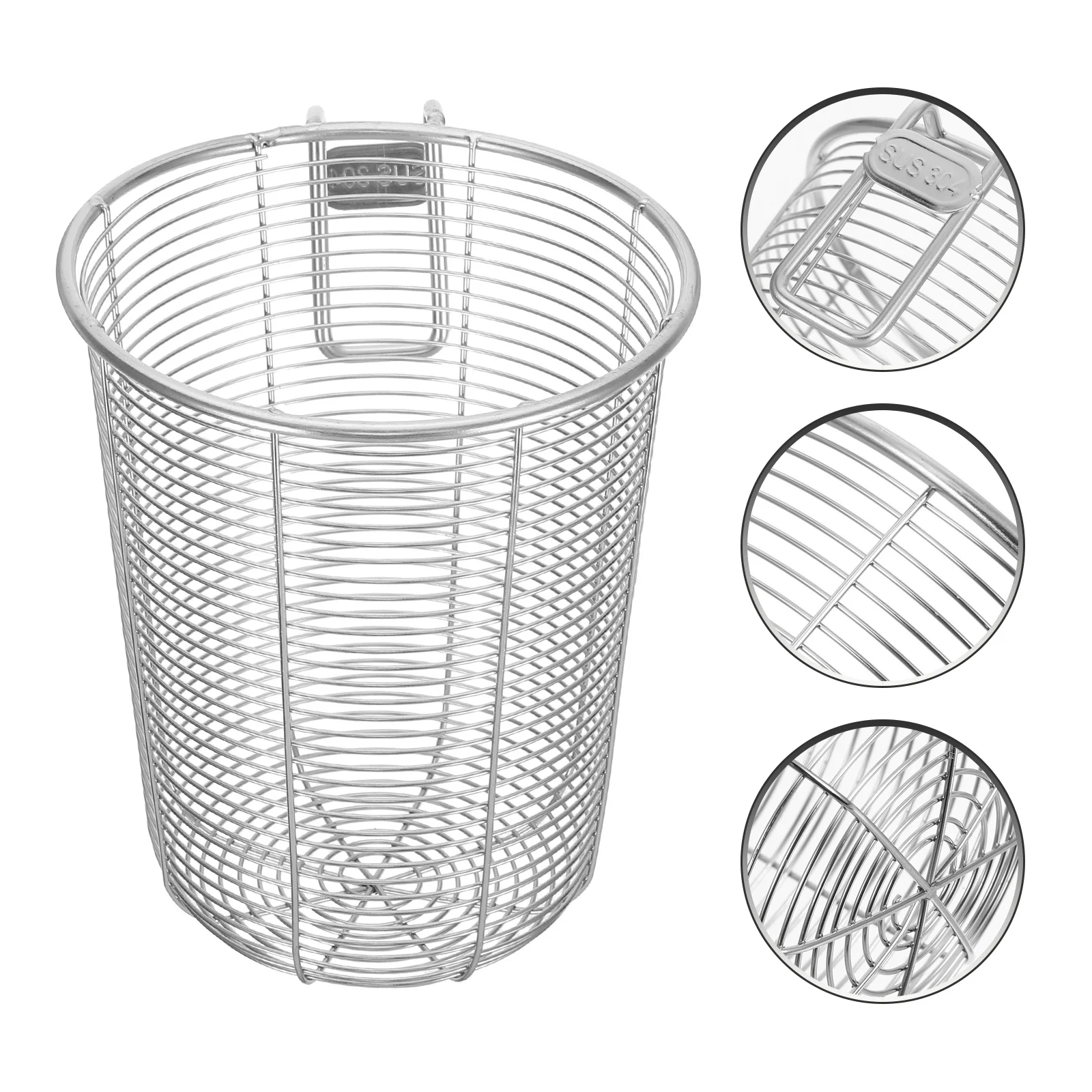 

Stainless Steel Hot Pot Strainer Handle Cooking Frying Mesh Basket Noodle Strainer Colander Kitchen Utensil Filter
