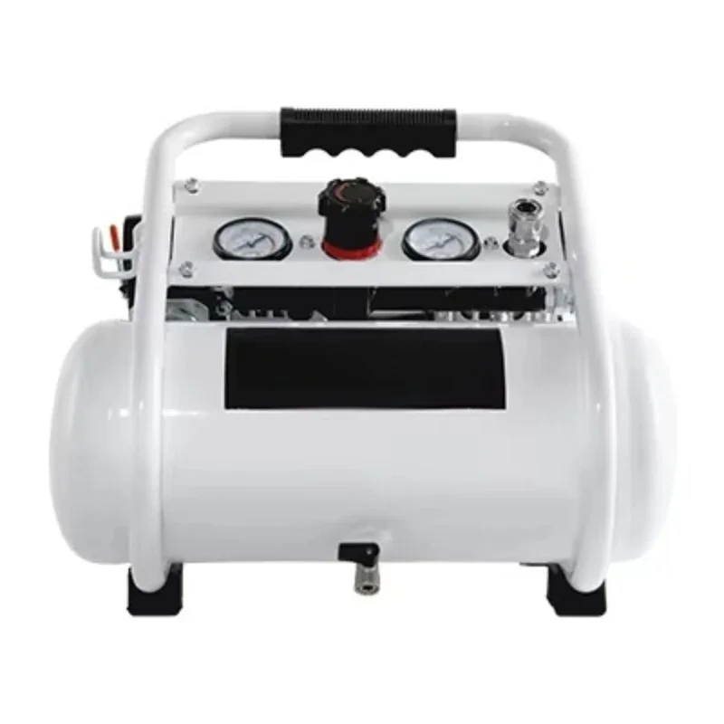 

New 220V 1HP 128L/min Portable Electric Piston Air Compressor with 8L Aluminum Air Storage Tank