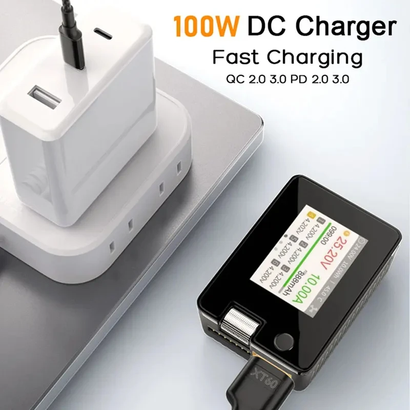 USB-C Type-C To XT60 Charging Cable PD 100W 20V/5A Charging Cable For Tool-Kitrc M7 M6 M6D M8S Charger,Solar Panel.