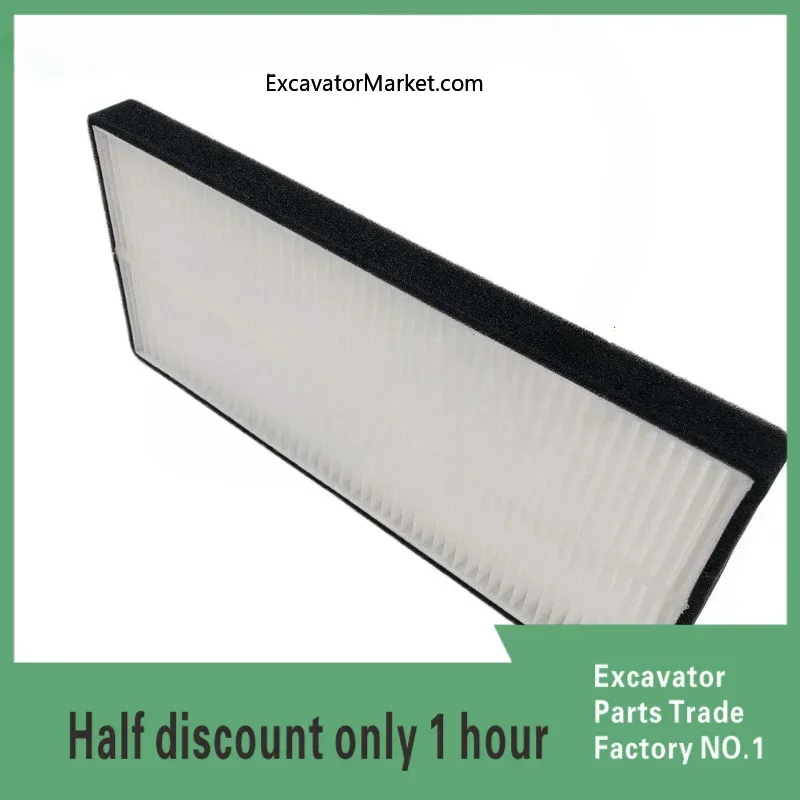 For XCMG XE75D 60D 80D Air Conditioning Filter Element Filter Grid Air Conditioning Filter Excavator Accessories