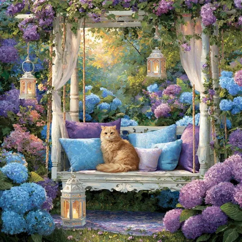 

GATYZTORY Paint By Number Cat DIY Pictures By Numbers Landscape Kits Drawing On Canvas Hand Painted Painting Art Gift Home Decor