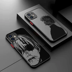 Tokyo Anime Ghoul Black Art Phone Case for iPhone 16 15 14 Plus 13 12 Mini 11 Pro Max X Xs XR 7 8 Matte Transparent Hard Cover