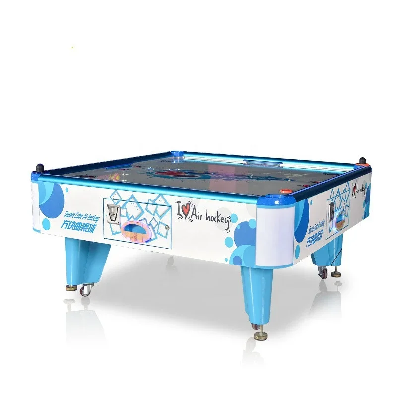 2026 Hot Sale Coin Operated Air Hockey Table Adult Square Cube Hockey Redemption Machine for 4 Players Amusement
