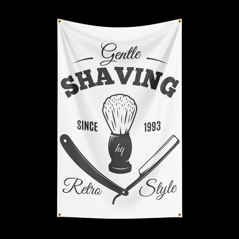 Vintage Barber Shop Printed Tapestry Fashion New Style Theme Party Event