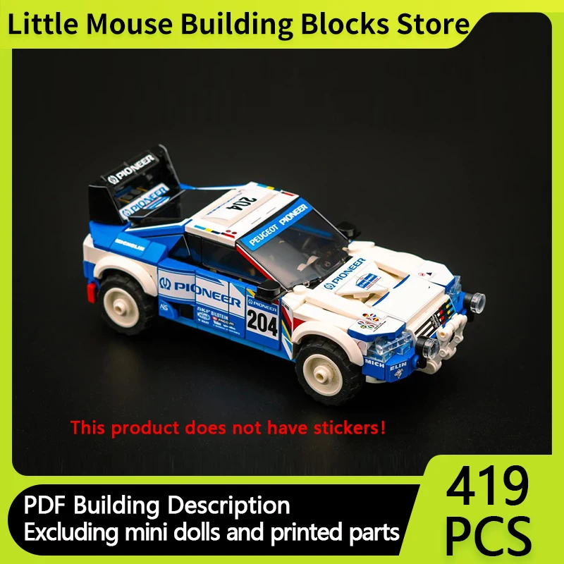 Speed Champion Model MOC Building Bricks 405 T16 Grand Raid Modular Technology Gifts Holiday Assemble Children Toys Suit