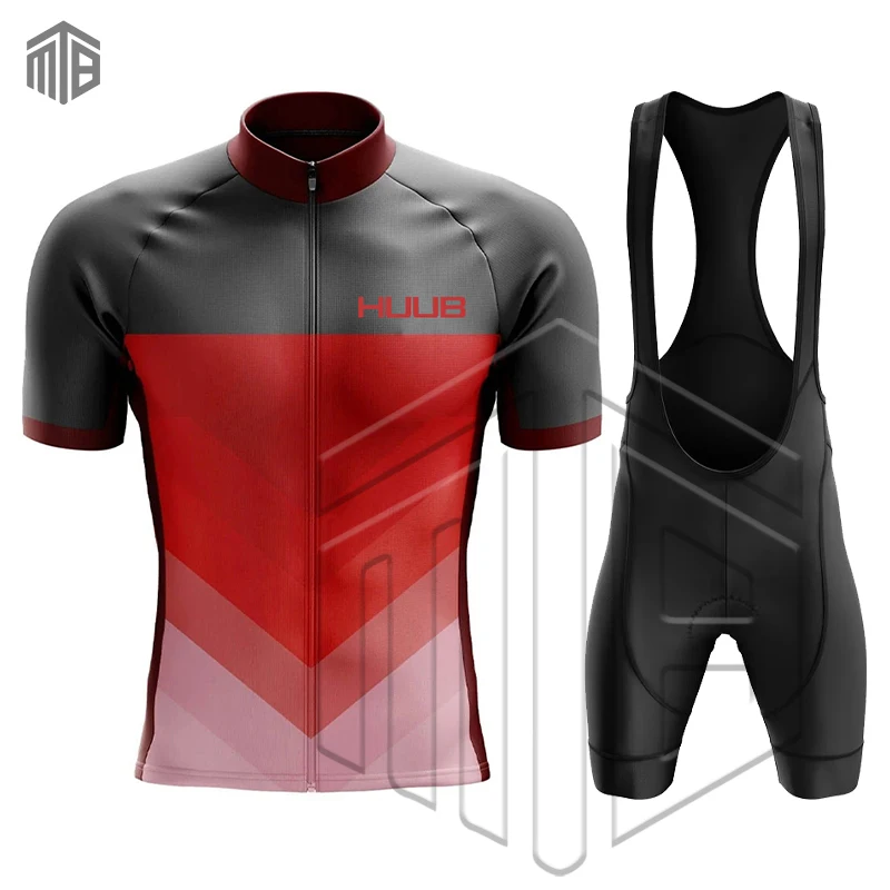 

HUUB Cycling Jersey Sets MTB Bike Kits Clothing Short Sleeves Cycling Base Layers Bicycle Clothes Ropa Ciclismo Hombre Maillot