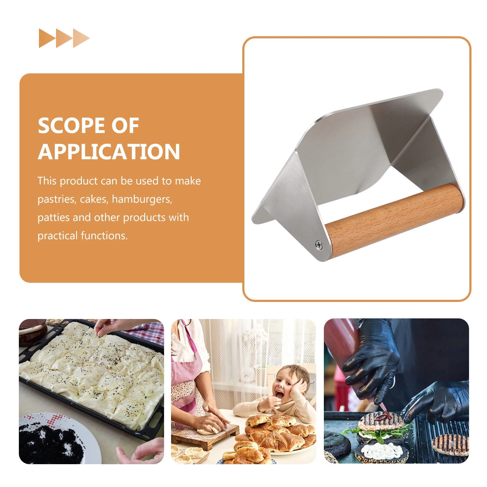 

Stainless Steel Patty Making Tool Meat Presser Burger Press Kitchen Gadget Food Grade Non Sticky Easy Clean Wear Resistant