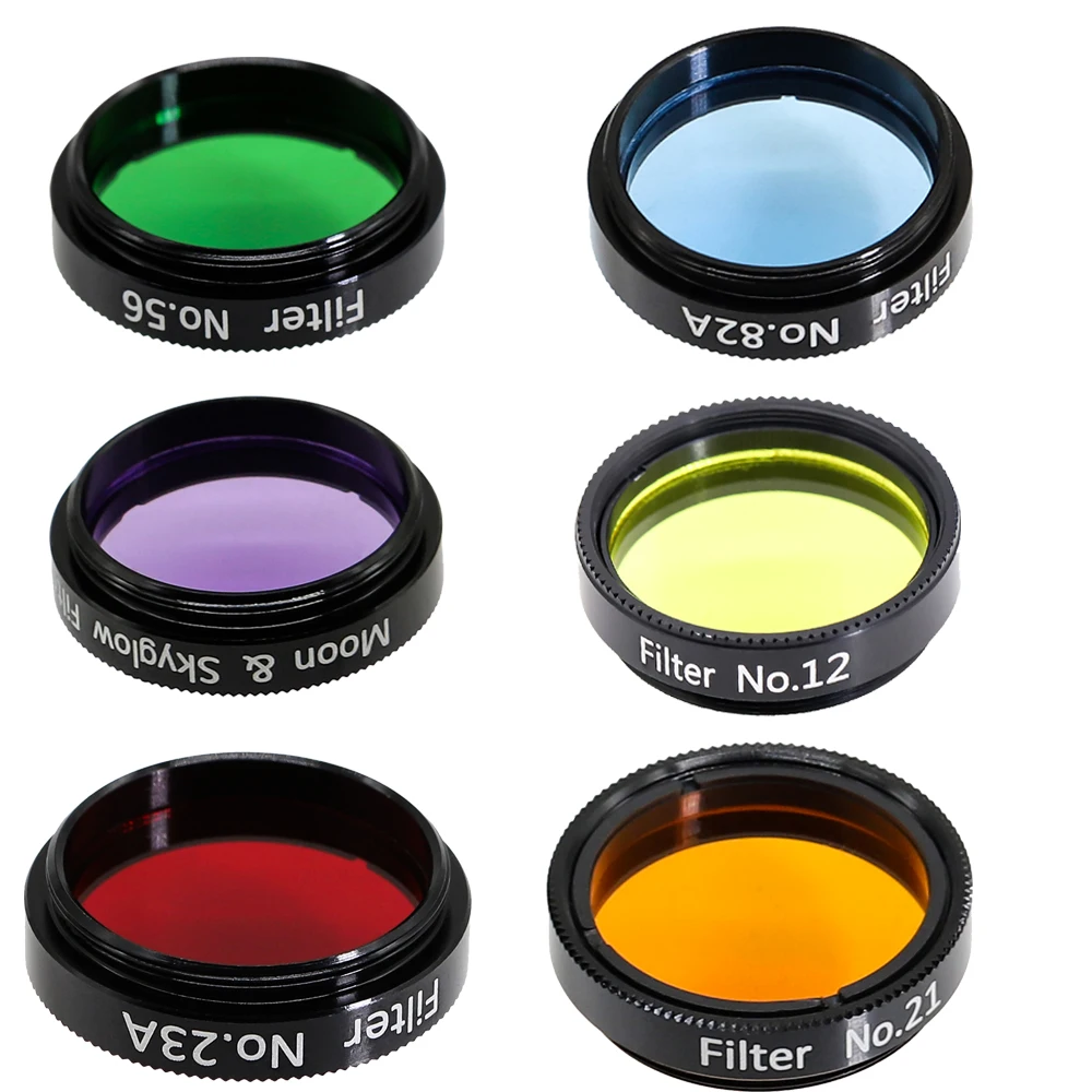 1.25 Inch Moon Skyglow Filter for Astromomic Telescope Eyepiece Optical Glass Multi Color