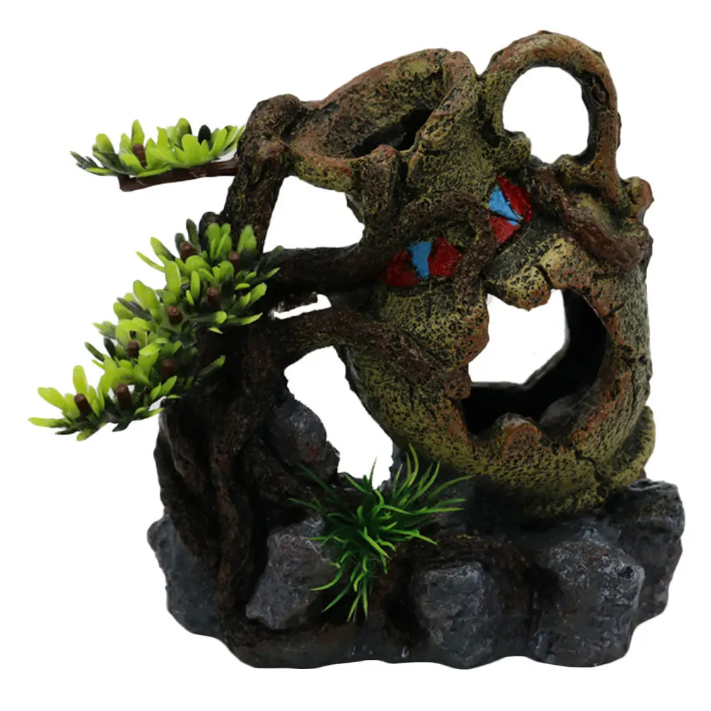

1Pcs Resin Aquarium Cave Realistic Broken Bucket Fish Tank Hiding Place Decoration for Tropical Fish Shrimp Hideaway