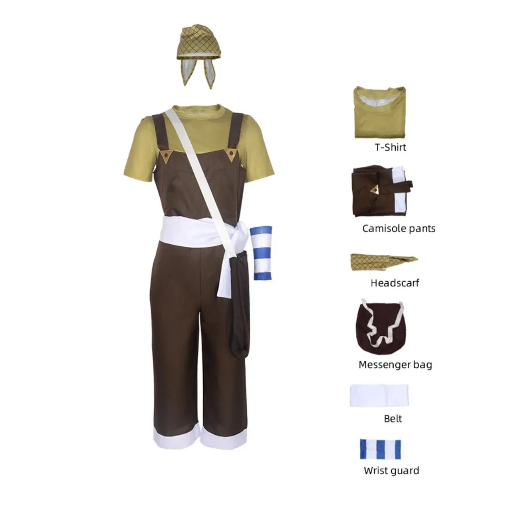 Anime Usopp Costume Cosplay Captain travestimento Set completo uniforme per uomini adulti Halloween Carnival Party Clothes gioco di ruolo