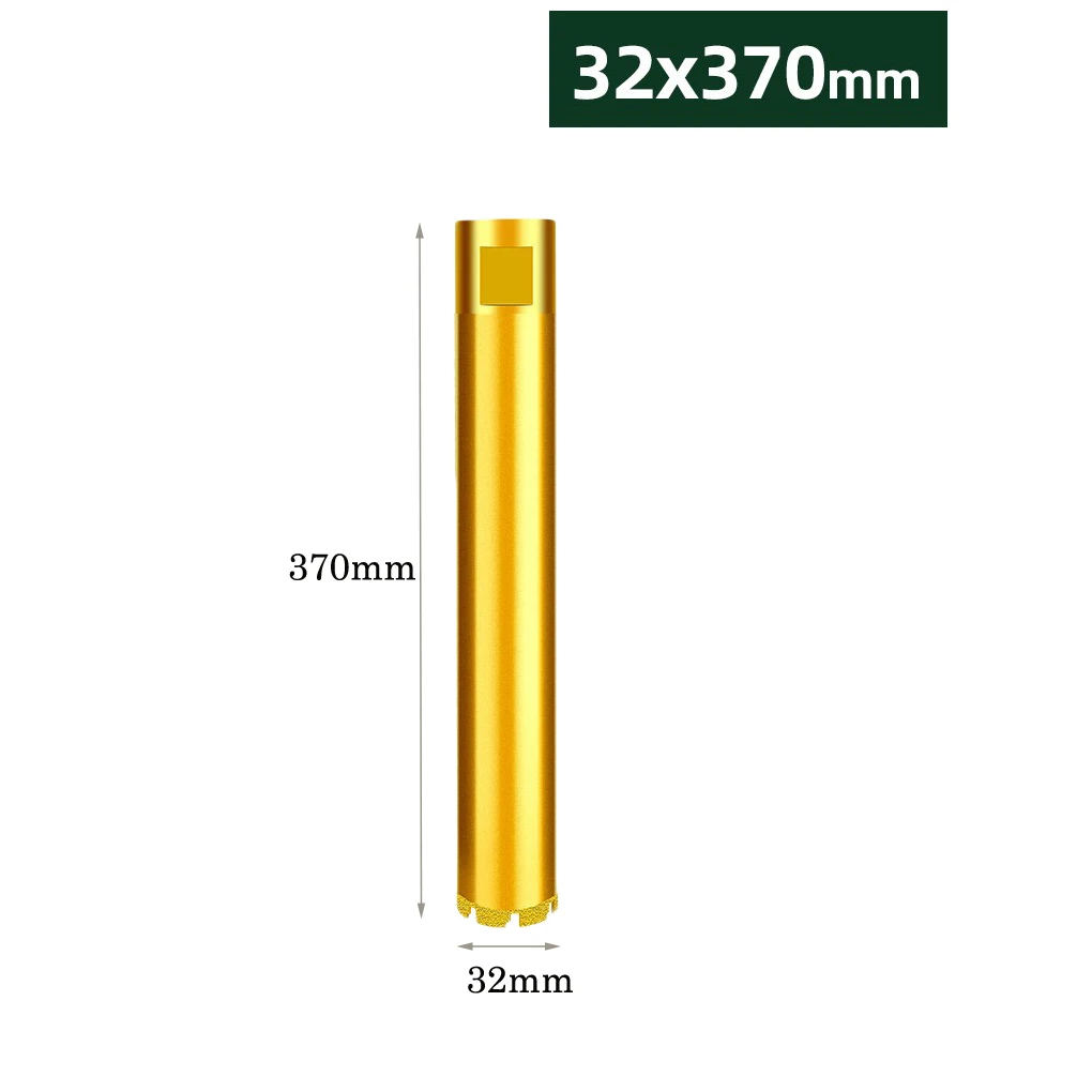 370mm Long Wet Drill Bit With Thread For Hard Cured Concrete Masonry Wall Hole Opener Tool Efficient Drilling Solution