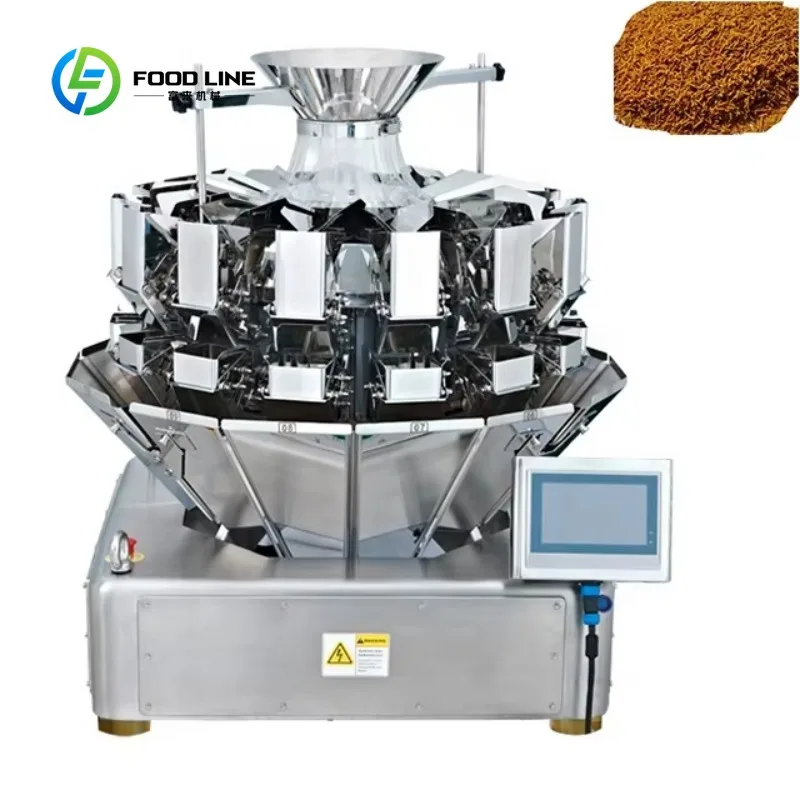 1.5g Dried Flower Stamen 14 Heads Multi‑Head Weigher High Accuracy Automatic Weighing Filling Packing Machine for Packaging