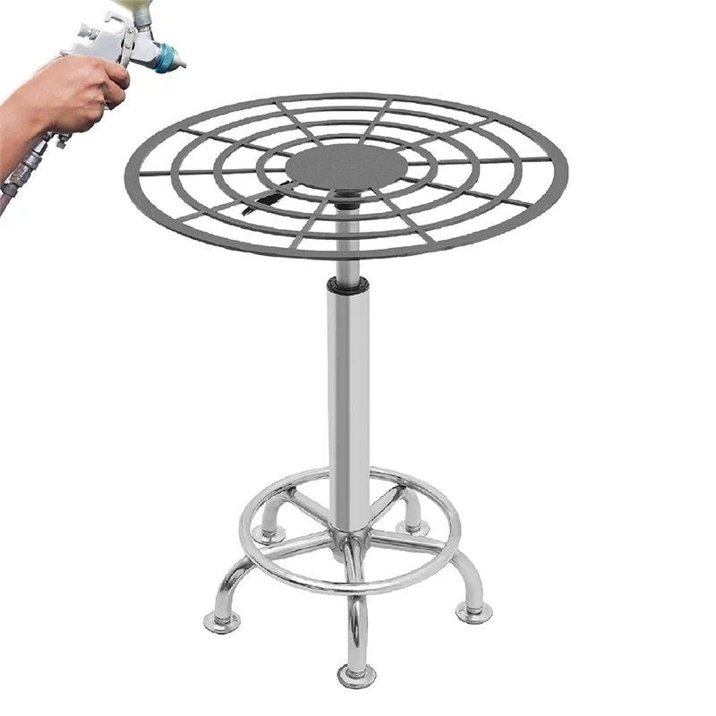 

AT19-360° Rotating Spray-Paint Rack, 23.6-31.5In Height Adjustable Stable Paint Rack For Door And Car Body