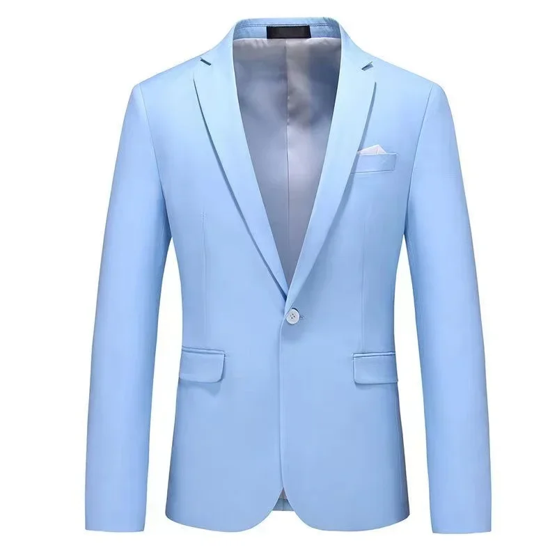 

BK162Minimalist casual men's business style jacket, groom's slim fit dress top