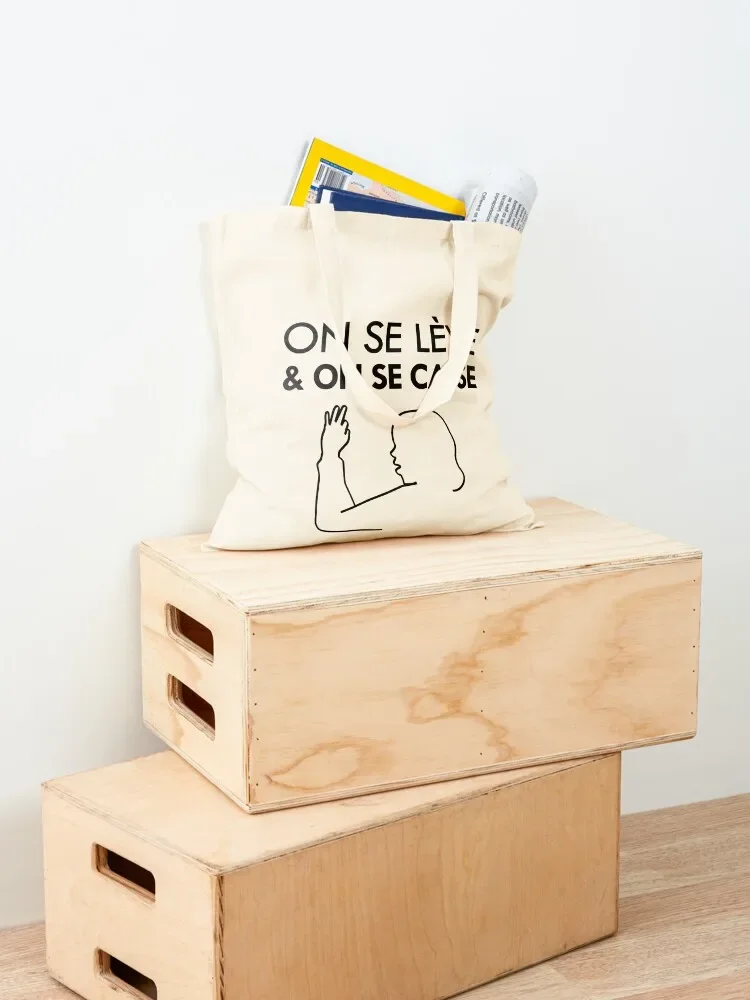 We get up and we break - Adele Haenel Tote Bag Shopping bags eco bag folding tote bags aesthetic Canvas bag