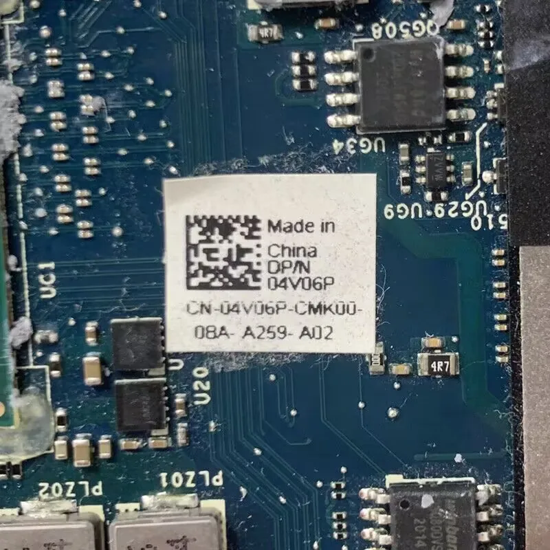 

Материнская плата для ноутбука DELL M17 R2 CN-04V06P 04V06P 4V06P LA-H351P с процессором SRF6U I7-9750H N18E-G0-A1 GTX1660TI 100% протестировано хорошо