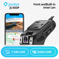 Jimiiot JC400P 4G Dual Dash Cams with Live Video Car Camera Wifi Hotspot GPS Tracking DVR 7/24H Remote Monitor By APP/WEB